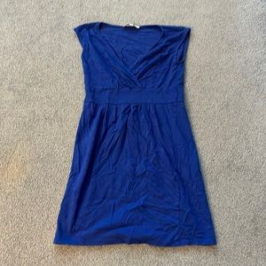 LOFT Royal blue XS cotton dress.